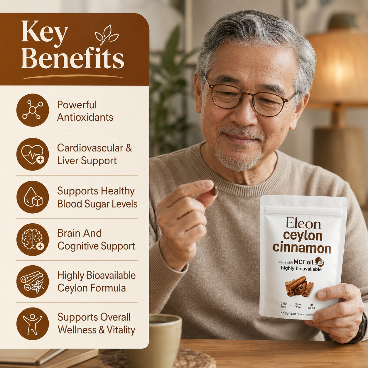 Ceylon Cinnamon - 7,200 mg Equivalent - MCT Oil